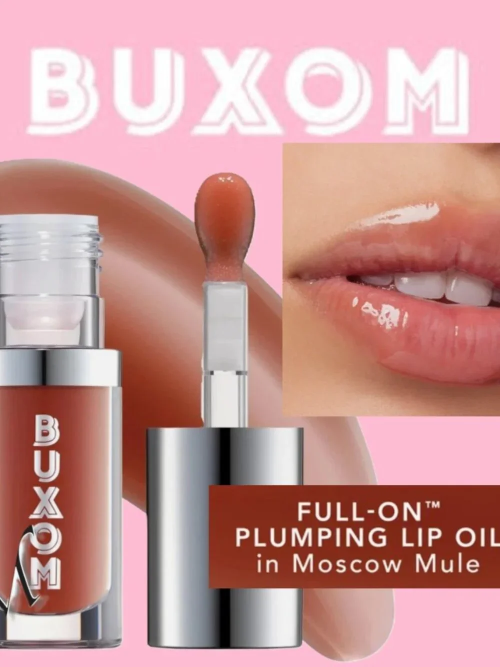Buxom Full-On Plumping Lip Oil ~ Moscow Mule (Creme Coral) NIB 5.5ml